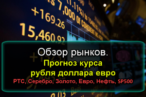 Обзор рынков. 27.01.2019 РТС, Золото, Серебро, Нефть, Рубль, Евро, Доллар, SP500