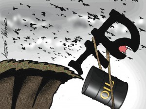 Нефть (Brent) в рублях. Зловещий технический анализ.