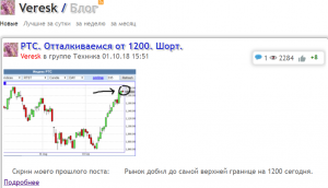 РТС отработка прогноза.