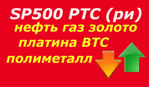 Тренды недели SP500, РТС (ри), рост нефти, натуральный газ, золото, платина, биткоин, Полиметалл