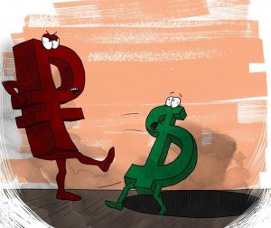 курс рубля к  USD